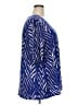 Susan Graver Blue Short Sleeve Blouse Size 3X - photo 4