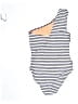 J.Crew Stripes Ivory One Piece Swimsuit Size 10 - photo 2