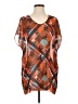 CAbi 100% Polyester Orange Short Sleeve Blouse Size S - photo 1