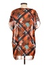 CAbi 100% Polyester Orange Short Sleeve Blouse Size S - photo 2