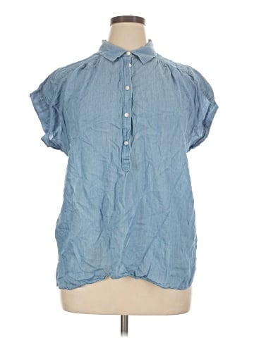 Ann Taylor LOFT Short Sleeve Blouse (view 1)