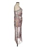 ALLSAINTS Graphic Silver Cocktail Dress Size 6 - photo 4