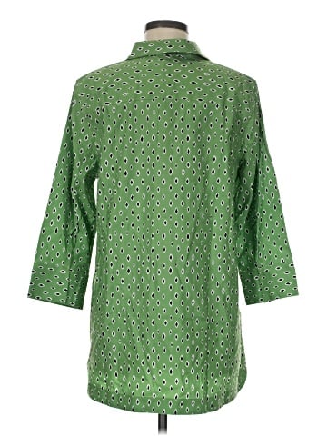 Chico's 3/4 Sleeve Button-Down Shirt (view 2)