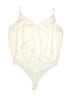 Express 100% Polyester Ivory Bodysuit Size XL - photo 1