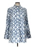 Chico's Blue Long Sleeve Button-Down Shirt Size L - photo 1