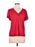 Chenault Red Short Sleeve Top Size M - photo 1