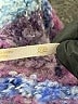 Free People Tweed Stripes Marled Ombre Color Block Gray Purple Pullover Sweater Size XS - photo 8