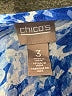 Chico's 100% Polyester Blue Long Sleeve Blouse Size XL - photo 7