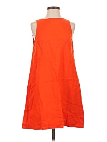 Madewell Mini Shift Dress in Linen (view 1)