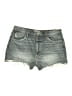 Zara Gray Denim Shorts Size 14 - photo 1