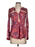 Maeve 100% Cotton Red Long Sleeve Henley Size 4 - photo 1