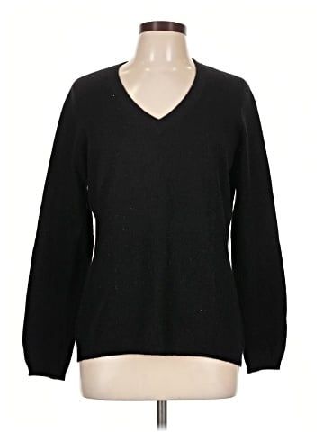 Ann Taylor Factory Cashmere Pullover Sweater (view 1)