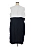 Studio One Color Block White Cocktail Dress Size 24W - photo 2