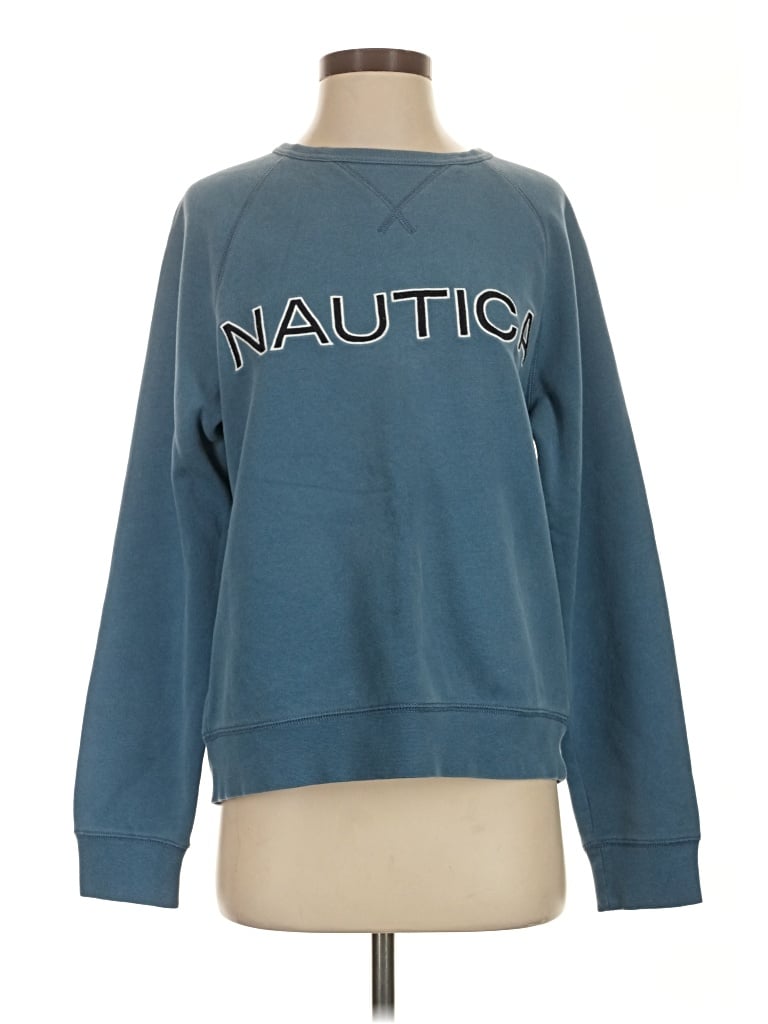 Pre-owned Nautica Sweatshirt In Blue