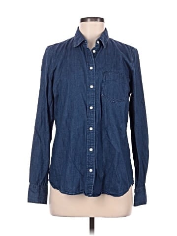 J.Crew Factory Store Long Sleeve Button-Down Shirt (view 1)