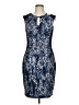 Cache Graphic Blue Cocktail Dress Size L - photo 1