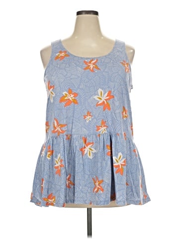 LOGO by Lori Goldstein Sleeveless Blouse (view 1)