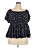 Torrid Black Short Sleeve Blouse Size 3X Plus (3) - photo 1