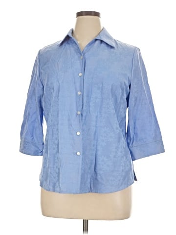 Kim Rogers 3/4 Sleeve Button-Down Shirt (view 1)