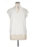 Ann Taylor 100% Polyester Ivory Short Sleeve Blouse Size XL Petite - photo 1
