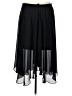 Want and Need 100% Polyester Solid Black Formal Skirt Size L - photo 2