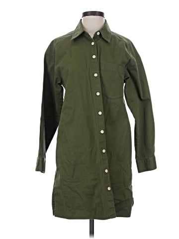 Madewell Mini Shirtdress in (Re)generative Chino (view 1)