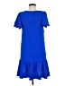 DKNY 100% Polyester Solid Blue Casual Dress Size 8 - photo 2