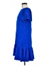 DKNY 100% Polyester Solid Blue Casual Dress Size 8 - photo 5