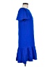 DKNY 100% Polyester Solid Blue Casual Dress Size 8 - photo 4