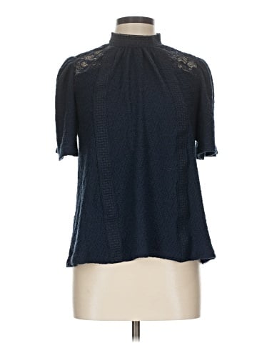 Cable & Gauge Short Sleeve Blouse (view 1)