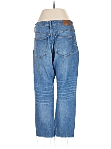 Madewell The Petite High-Rise Slim Boyjean in Dover Wash: Raw-Hemmed Edition (view 2)