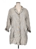 Flax 100% Linen Gray Jacket Size 14 (L) - photo 1