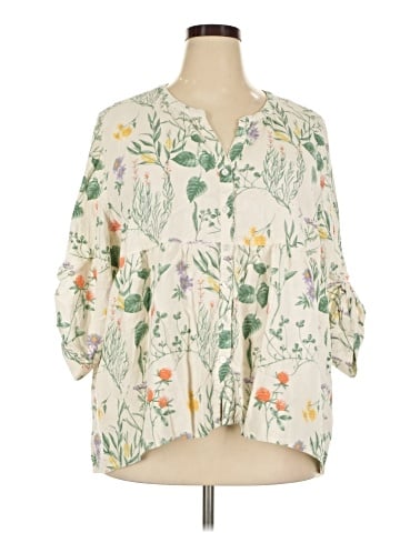 Laura Ashley 3/4 Sleeve Blouse (view 1)