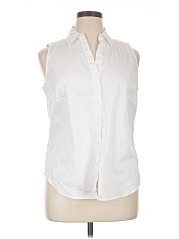Ann Taylor Sleeveless Button-Down Shirt (view 1)