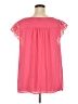 Torrid 100% Polyester Pink Short Sleeve Blouse Size 3X Plus (3) - photo 2