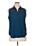 Ann Taylor 100% Polyester Blue Sleeveless Blouse Size XL Petite - photo 1