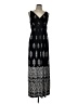 Chaps Paisley Black Casual Dress Size L - photo 1