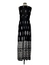 Chaps Paisley Black Casual Dress Size L - photo 2