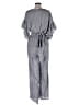 Red Carter 100% Rayon Houndstooth Gray Jumpsuit Size 8 - photo 2