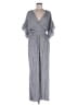 Red Carter 100% Rayon Houndstooth Gray Jumpsuit Size 8 - photo 1