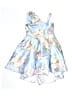 Rare Editions 100% Polyester Floral Blue Dress Size 7 - photo 2