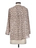 NYDJ 100% Polyester Animal Print Ivory 3/4 Sleeve Blouse Size XS - photo 2