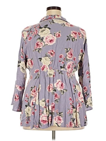 Torrid 3/4 Sleeve Blouse (view 2)