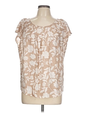 LC Lauren Conrad Short Sleeve Blouse (view 1)