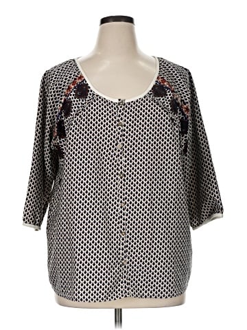 Simply Be 3/4 Sleeve Blouse (view 1)