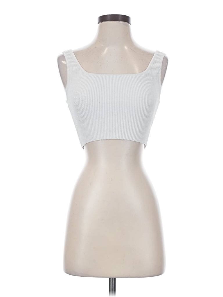 Pre-owned Babaton Tube Top White Strapless Neckline Tops