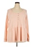 Torrid Pink Long Sleeve Blouse Size 3X Plus (3) - photo 1