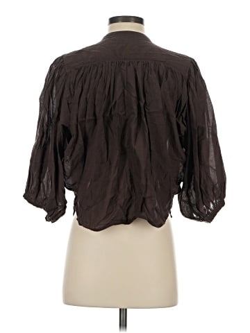 Madewell 3/4 Sleeve Button-Down Shirt (view 2)