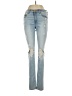 Express Jeans Hearts Blue Jeans Size 4 - photo 1