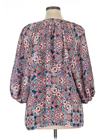 Rose + Olive 3/4 Sleeve Blouse (view 2)